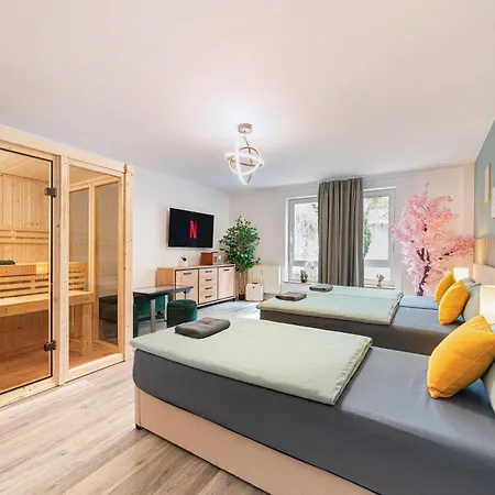 Exklusive - - Inclusive Sauna - Free Parking - Perfect For 7 Guests - Smart Apartamento